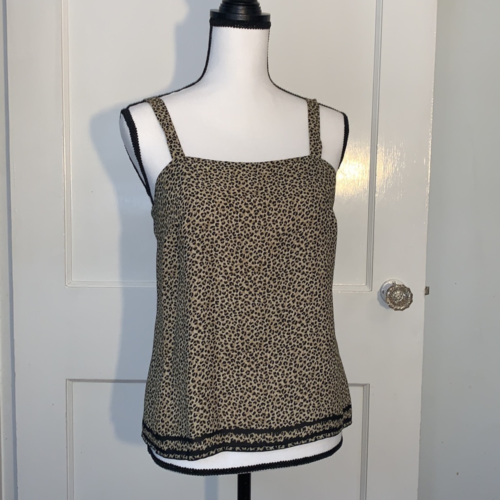 Liz Claiborne Collection Leopard Print Tank Fully Lined Size 4